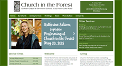 Desktop Screenshot of churchintheforest.org