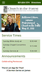 Mobile Screenshot of churchintheforest.org