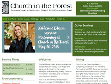 Tablet Screenshot of churchintheforest.org